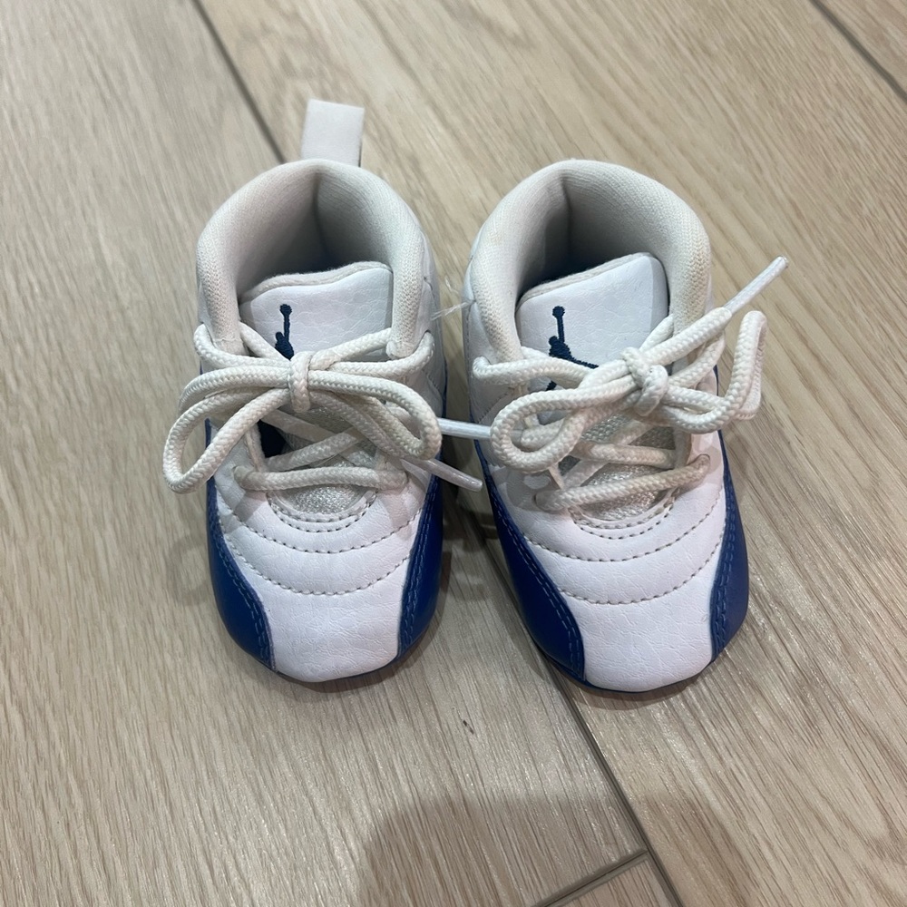 Jordan Baby Sneakers in White and Blue